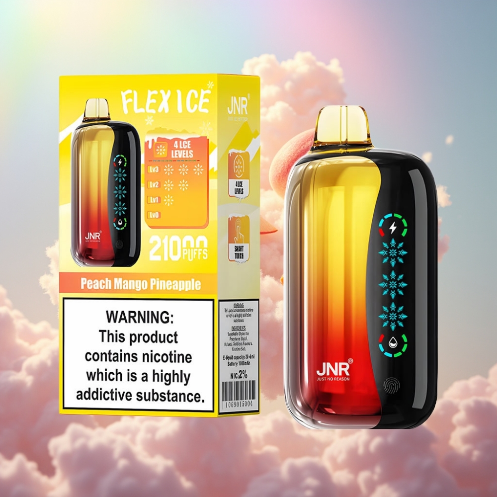 JNR Flex Ice 21000 Sõnge Ühekordne Vape Virsik Mango Ananass