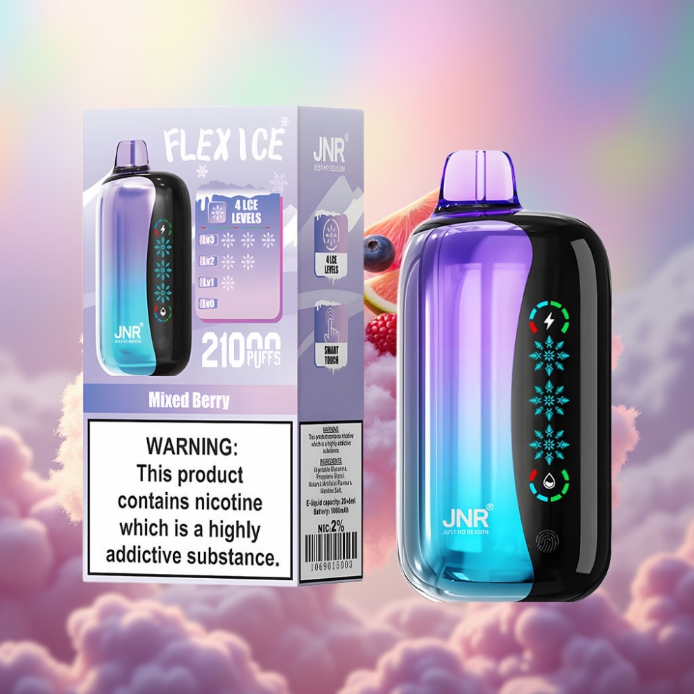 JNR Flex Ice 21000 Sõnu Ühekordne Vape (Segatud Marjad)