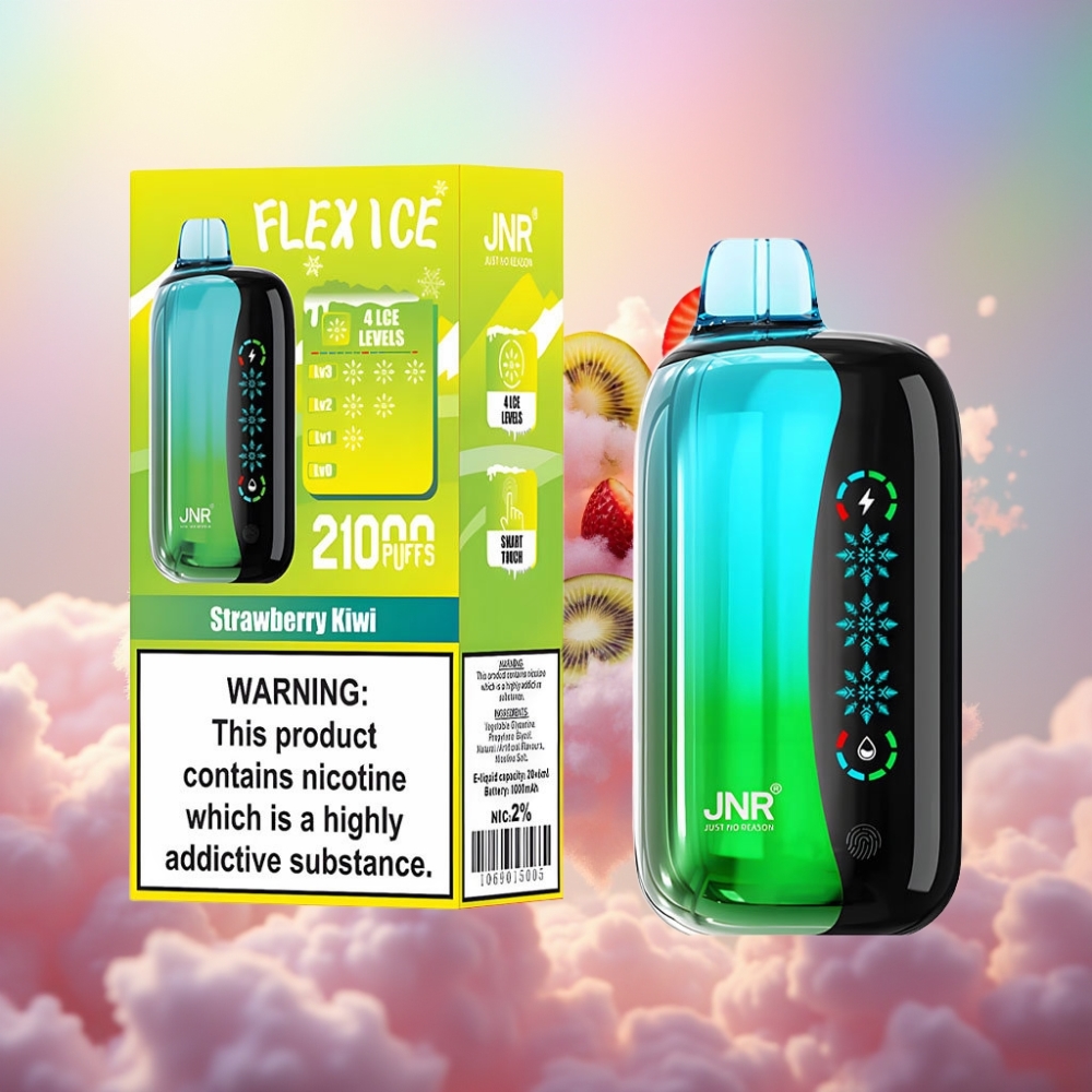 JNR Flex Ice 21000 Söötu Ühekordne Vape (Maasika-Kiivi)