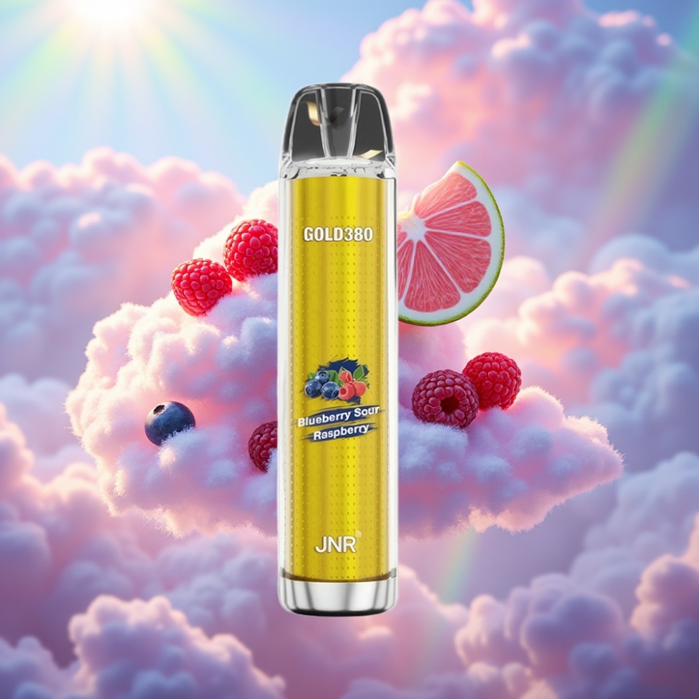 JNR Glod380 6000 Pahvukordne Ühekordselt Kasutatav Vape Mustikas-Hapukarva