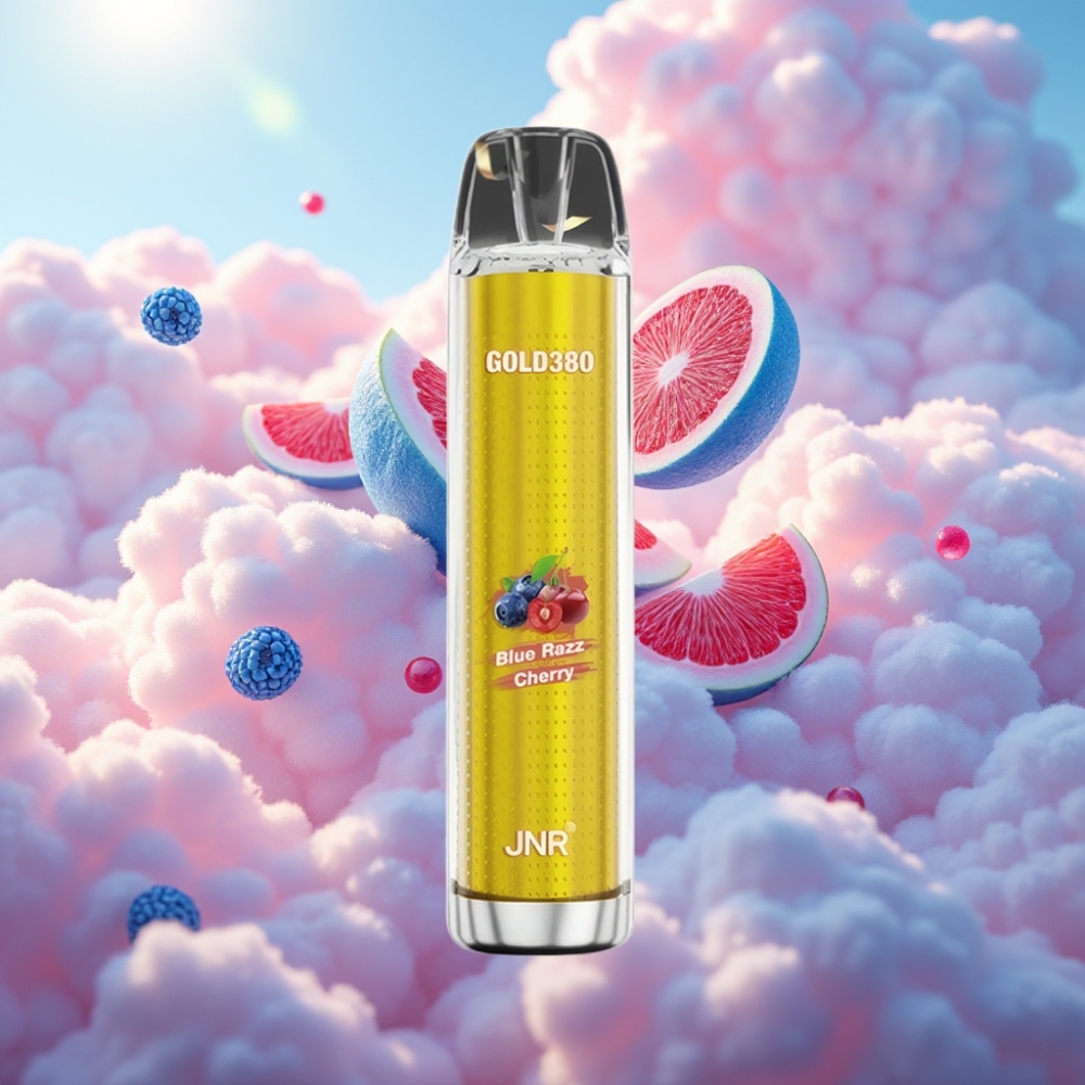 JNR Glod380 6000 Puffs Ühekordne Vape Sinine Vaarik-Kirsipuu