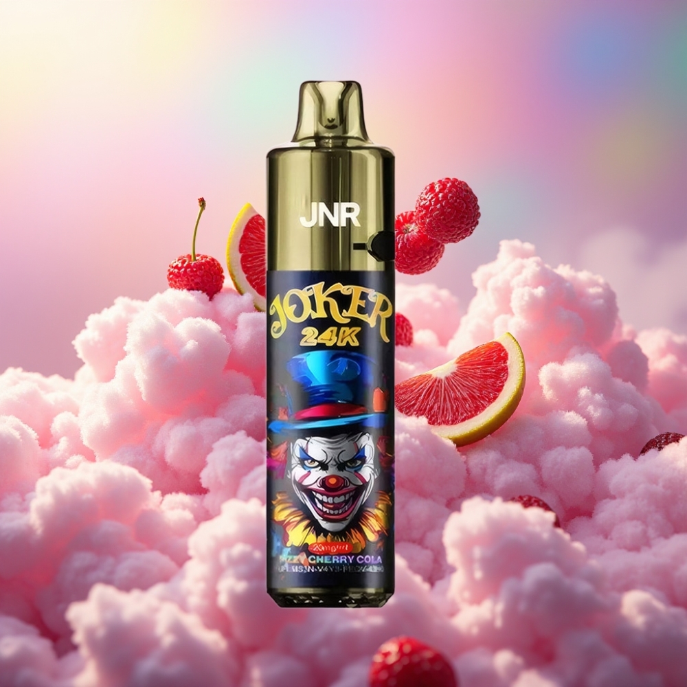 JNR Joker 24K Puffs Ühekordselt Kasutatav Vape Fizz Küüslaukola 2+10ml Taaskasutatav Paak 800mAh