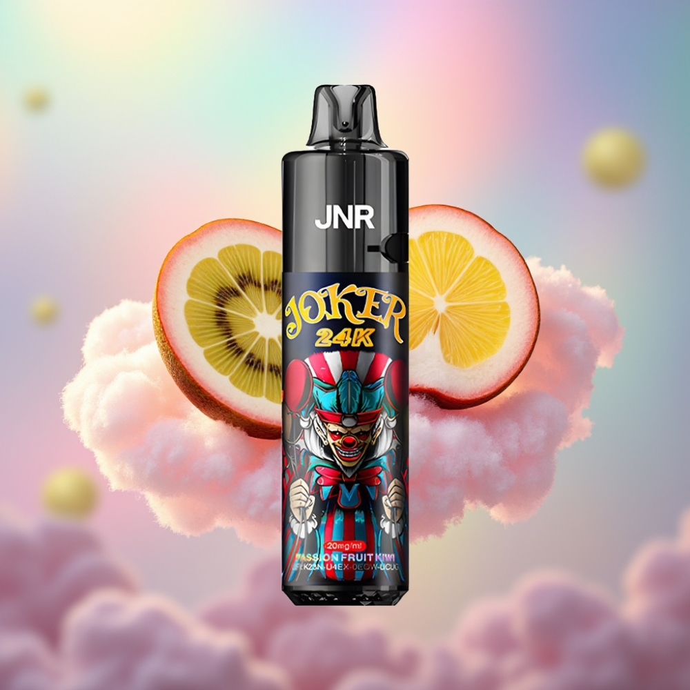 JNR Joker 24K Puffs Ühekordselt Kasutatav Vape Marakujakiivi (2+10ml, 800mAh, TPD)