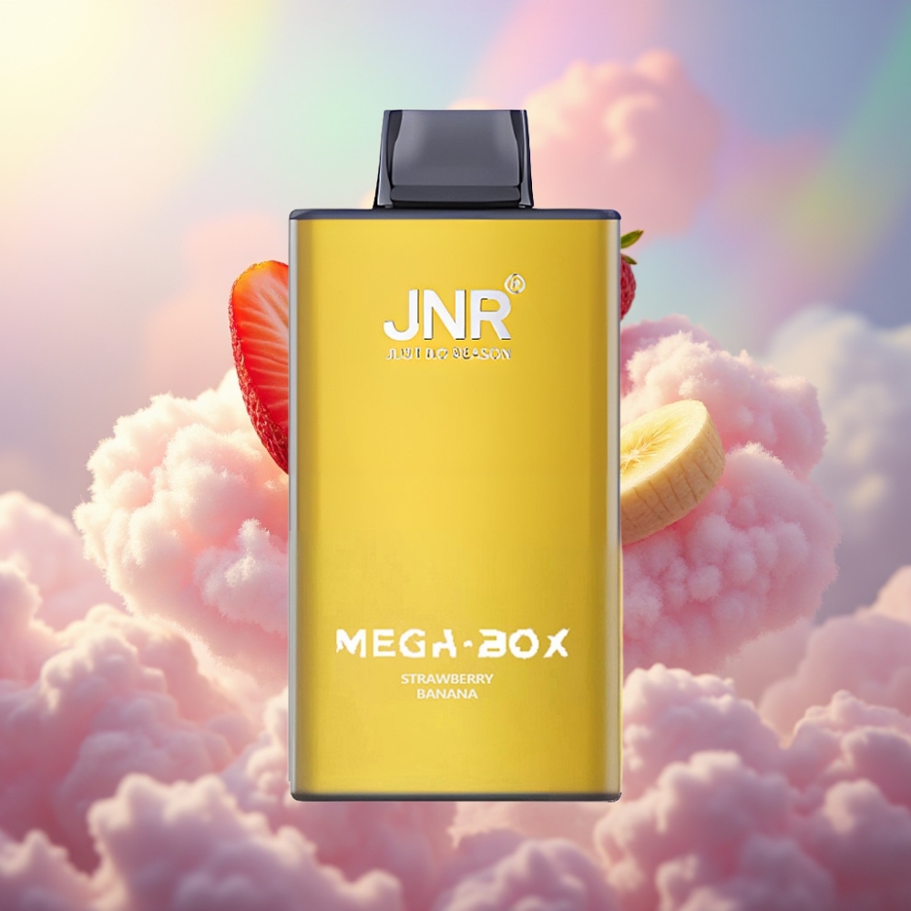 JNR Mega Box 25000 Hingetõmmet Ühekordne Vape Maasika-Banaani