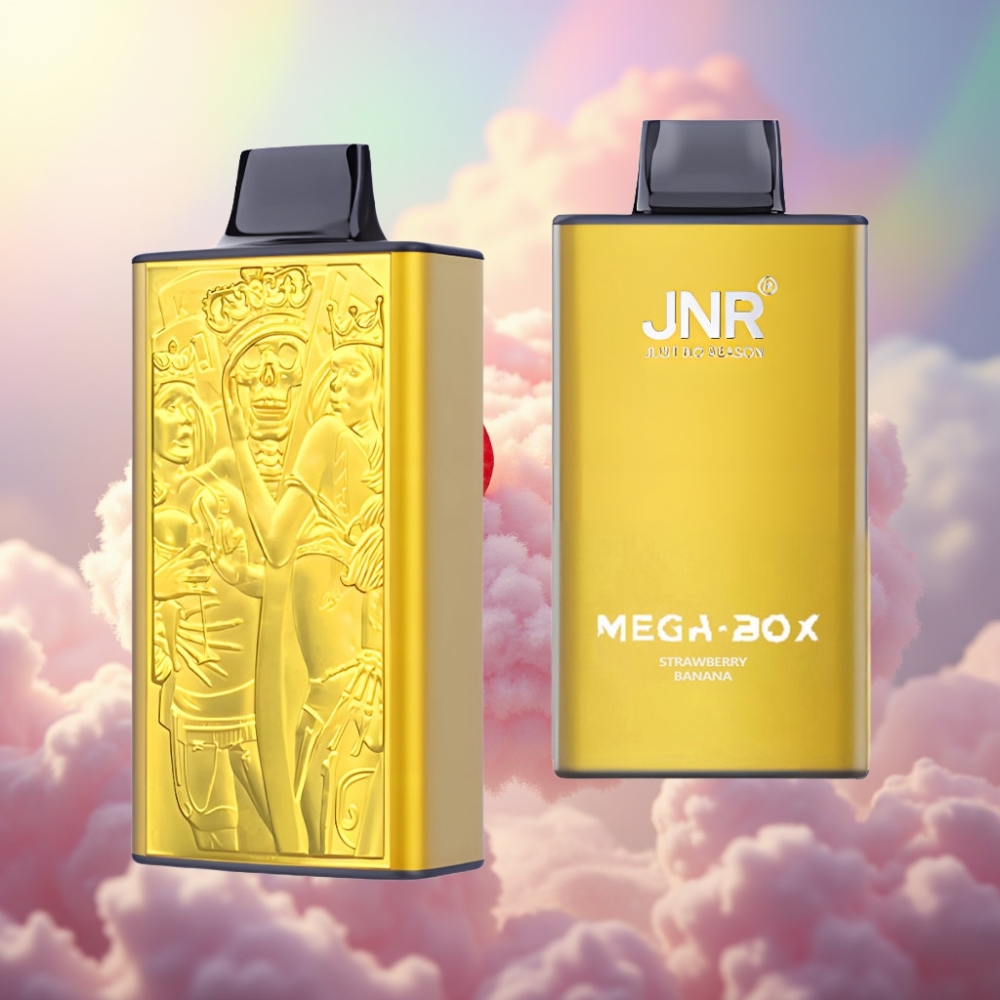 JNR Mega Box 25000 Hingetõmmet Ühekordne Vape Maasika-Banaani