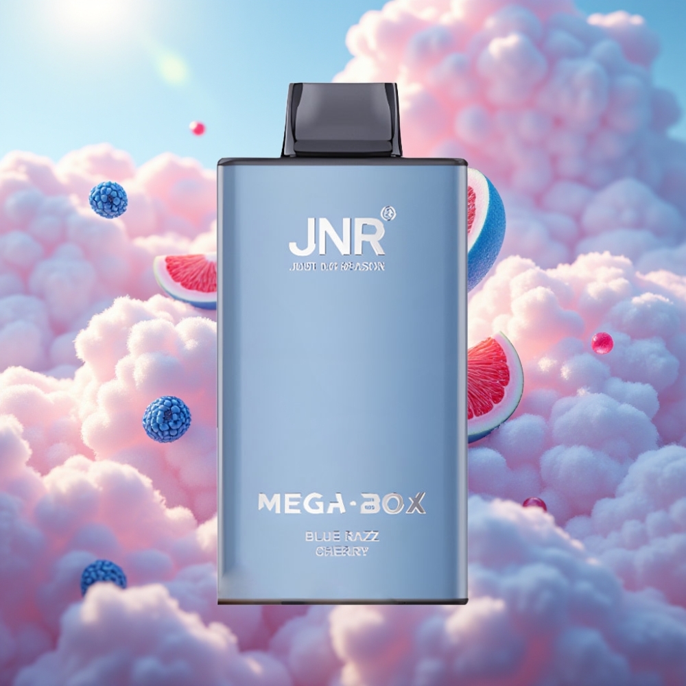 JNR Mega Box 25000 Puffs Ühekordne Vape Sinine Vaarik-Kirsiga