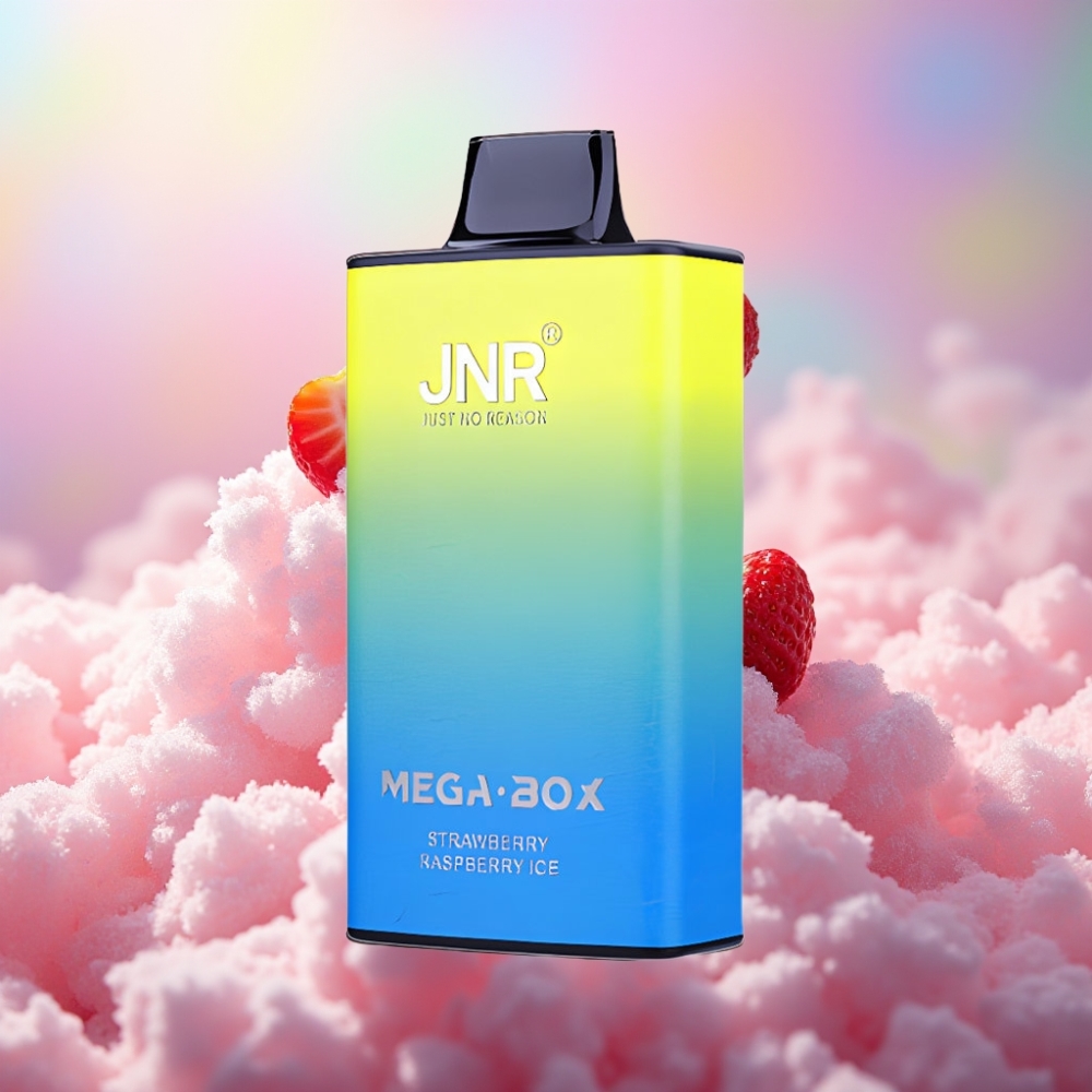 JNR Mega Box 25000 Puffs Ühekordselt Kasutatav Vape Maasikas-Vaarikas Jää