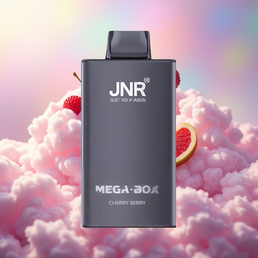 JNR Mega Box 25000 Sügavust Ühekordselt Kasutatav Vape Kirsi-Marja