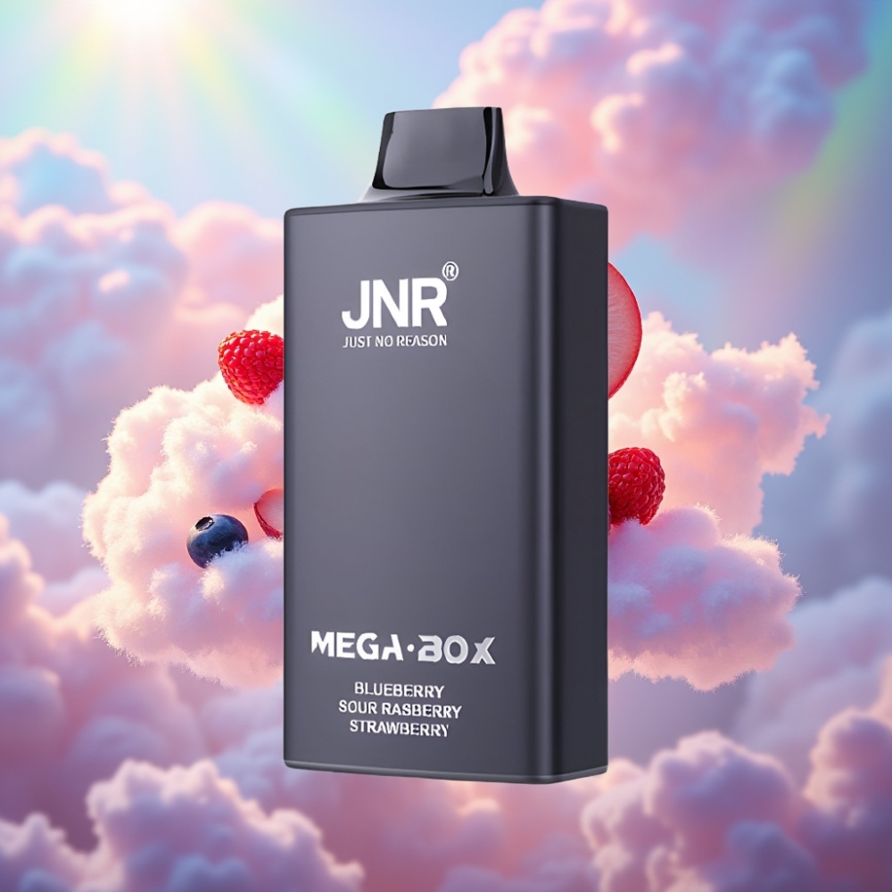 JNR Mega Box 25000 Sõmud Ühekordselt Kasutatav Vape Mustikas-Hapukas Vaarikas Maasikas