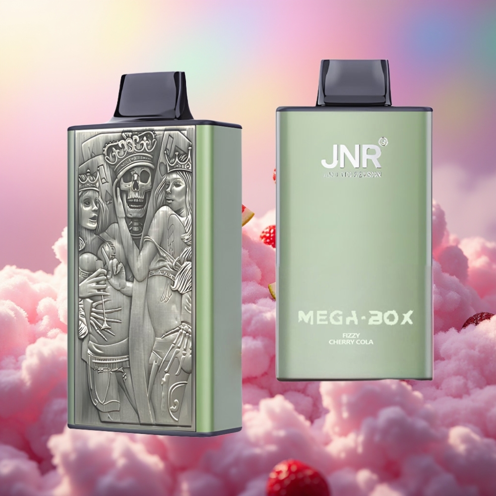 JNR Mega Box 25000 Sõõmuga Ühekordne Vape Fizzikas Kirsi-Koola