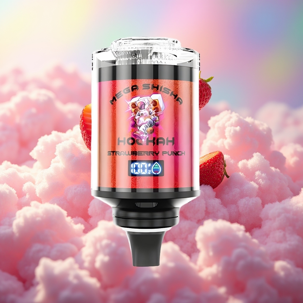 JNR Mega Shisha Hookah 100K Lauaühilduvus Maasika Punch