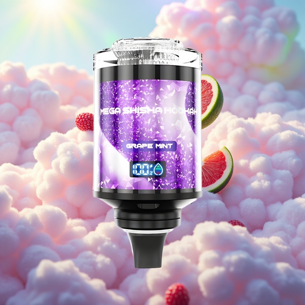 JNR Mega Shisha Hookah 100K Lauaühilduvus Viinamädi-Münt