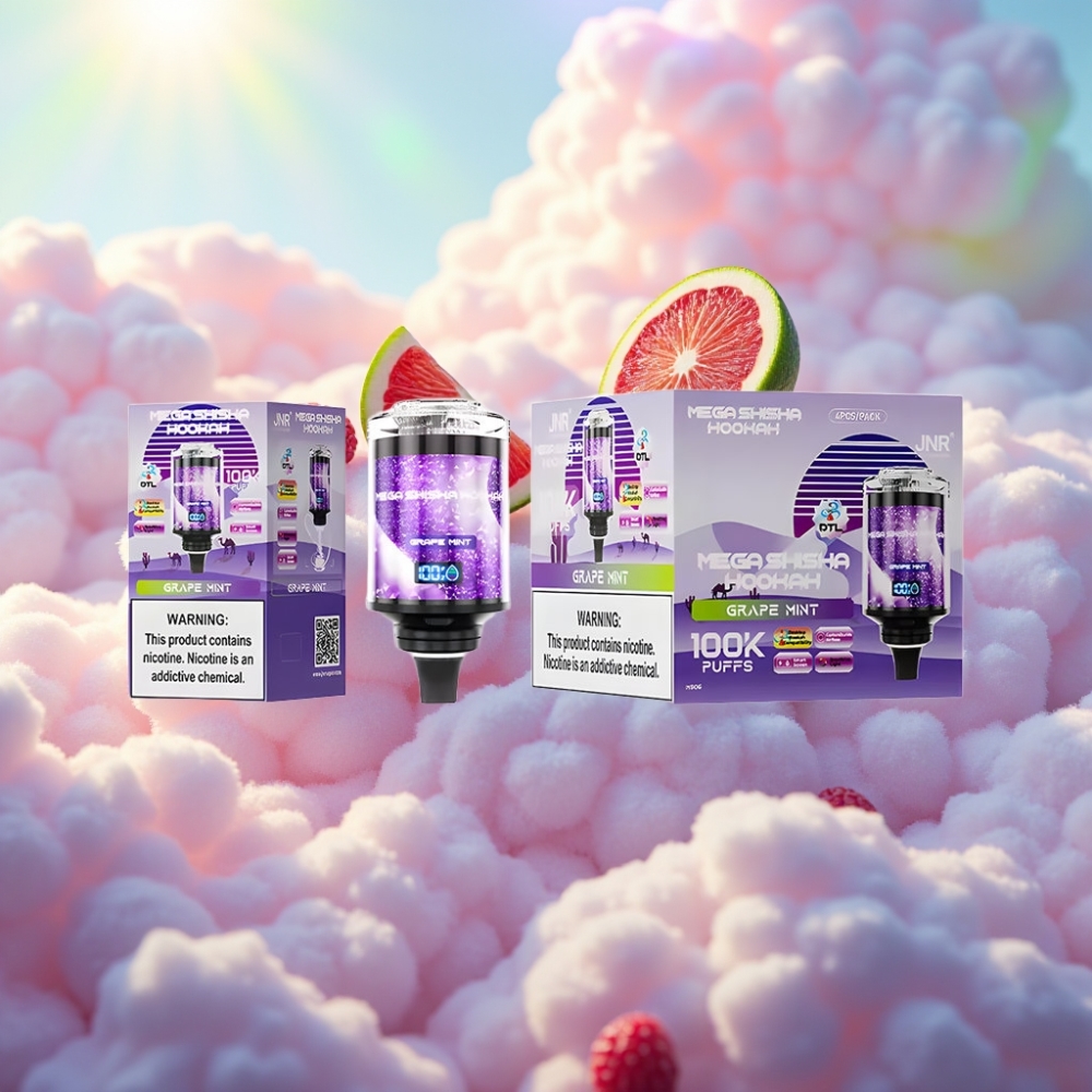 JNR Mega Shisha Hookah 100K Lauaühilduvus Viinamädi-Münt