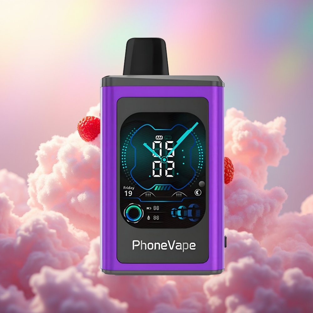 JNR PhoneVape 30000 puffs Ühekordselt Kasutatav Vape Kirsi Maasikas Vaarikas