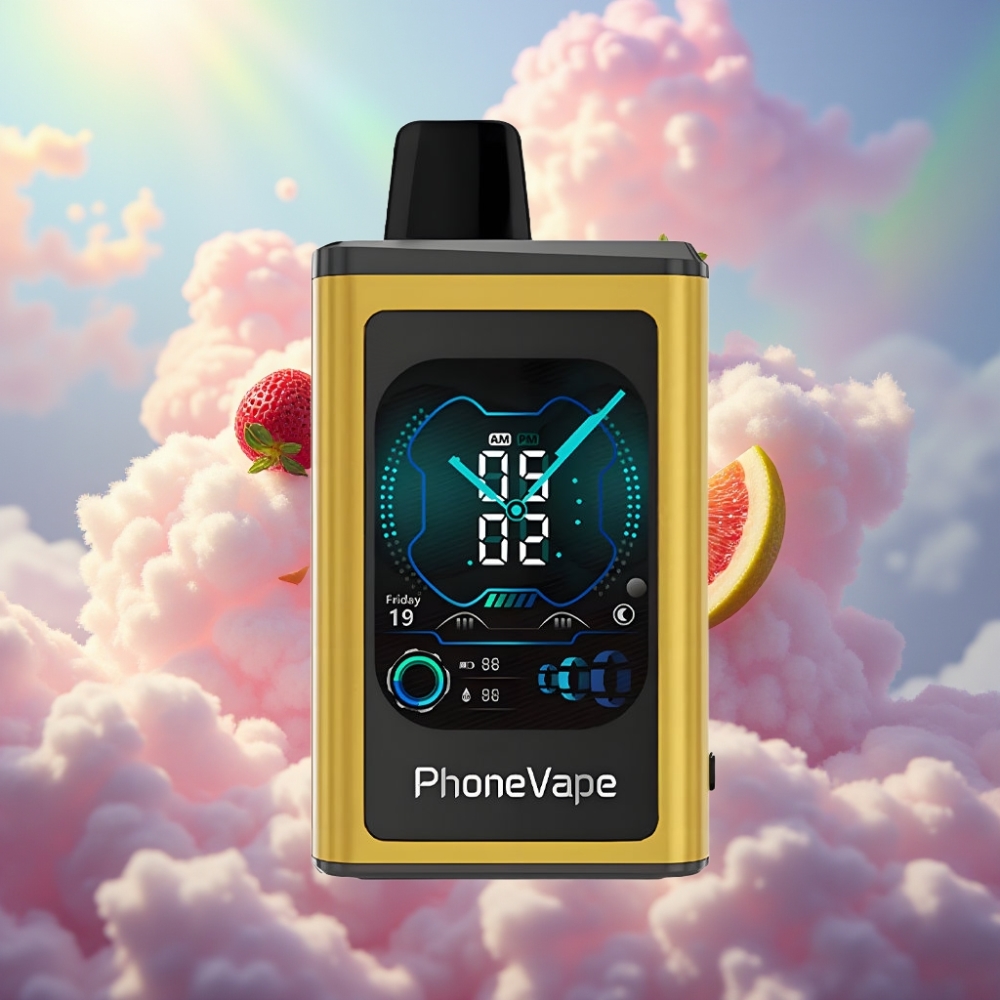 JNR PhoneVape 30000 tossu Ühekordne Vape – Turbo Režiim, Rakendusega Juhitav, Täiskuva Ekraan, Fucking Fab