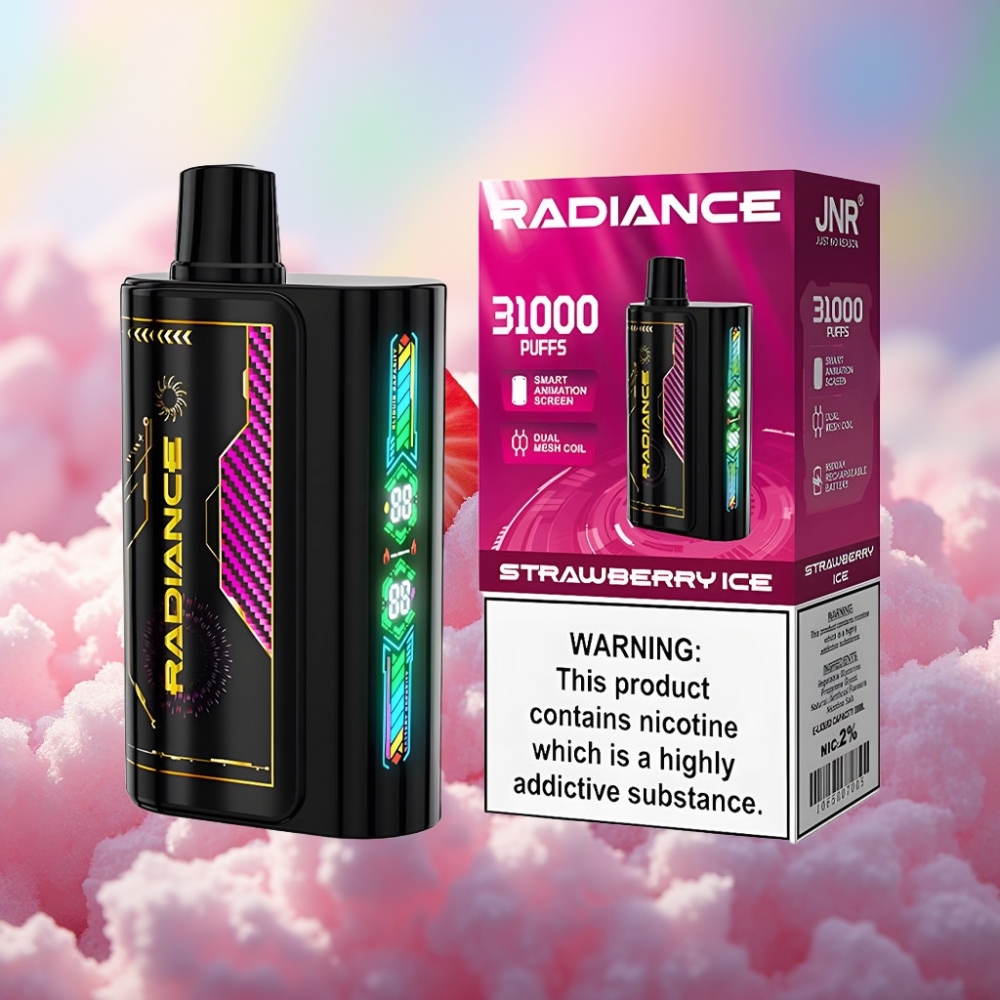 JNR Radiance 31000 Puffs Ühekordne Vape MAASIKA JÄÄ