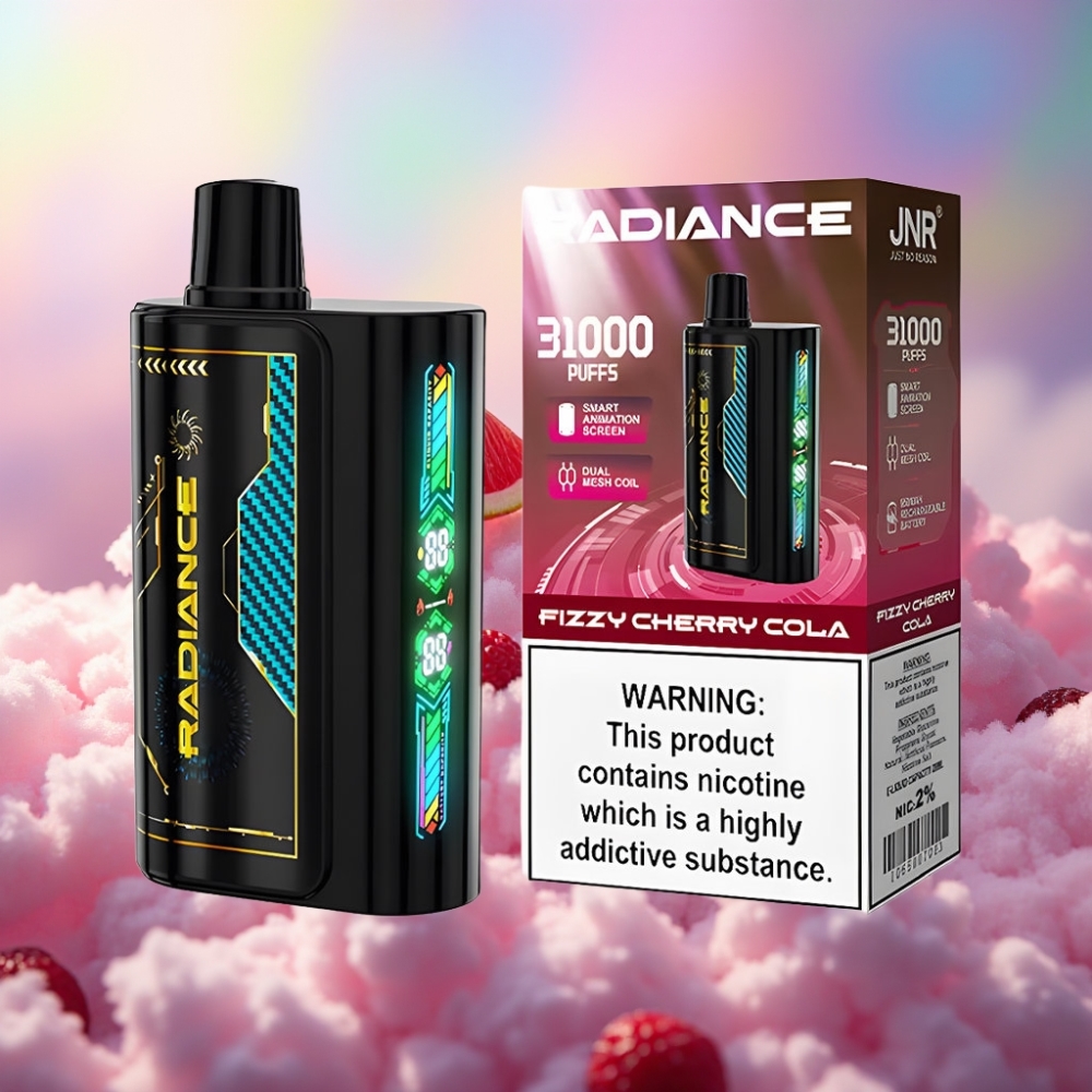 JNR Radiance 31000 Sõnge Vahtuv Kirss-Kola Ühekordne Vape