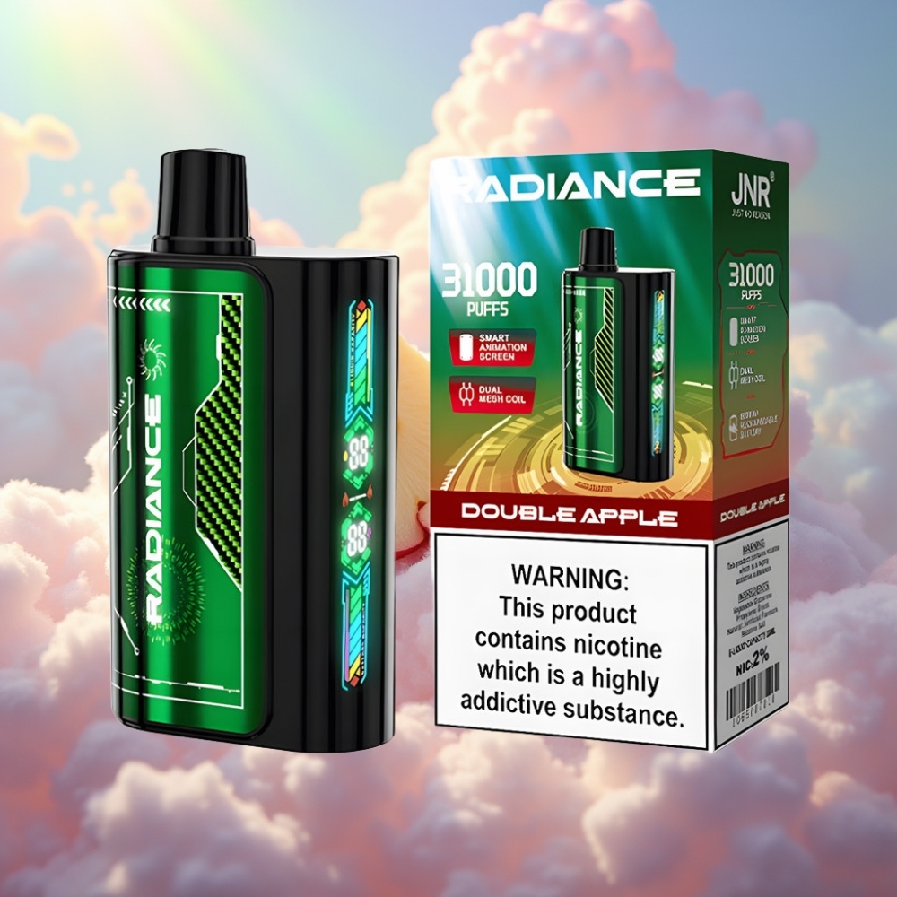 JNR Radiance 31000 Tiksu Disposabel Vape KAHE ÕUNA MAITSEGA