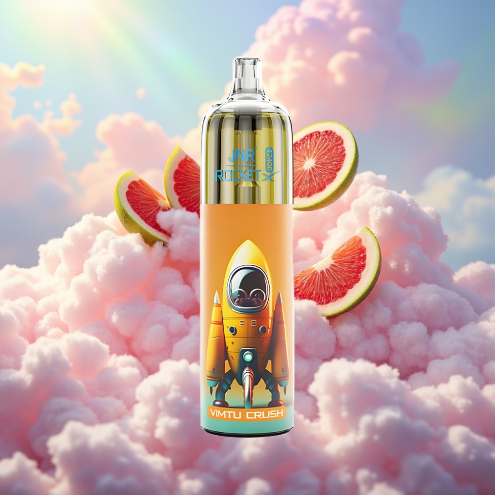 JNR Rocket-X 12400 Puffs Disposabel Vape (Reguleeritav õhuvool, RGB-tuled, 1.2ohm Mesh Mähis) Vimtu Crush