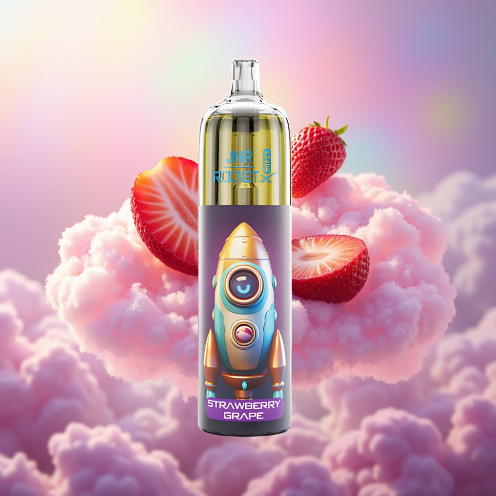 JNR Rocket-X 12400 Puffs Ühekordselt Kasutatav Vape (Maasik-viinamari)