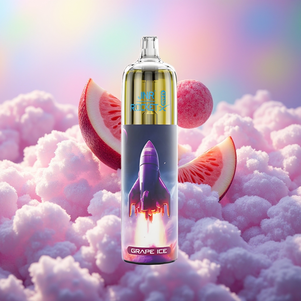 JNR Rocket-X 12400 Puffs Ühekordselt Kasutatav Vape (RGB, 850mAh, 25ml) Viinamarja Jää