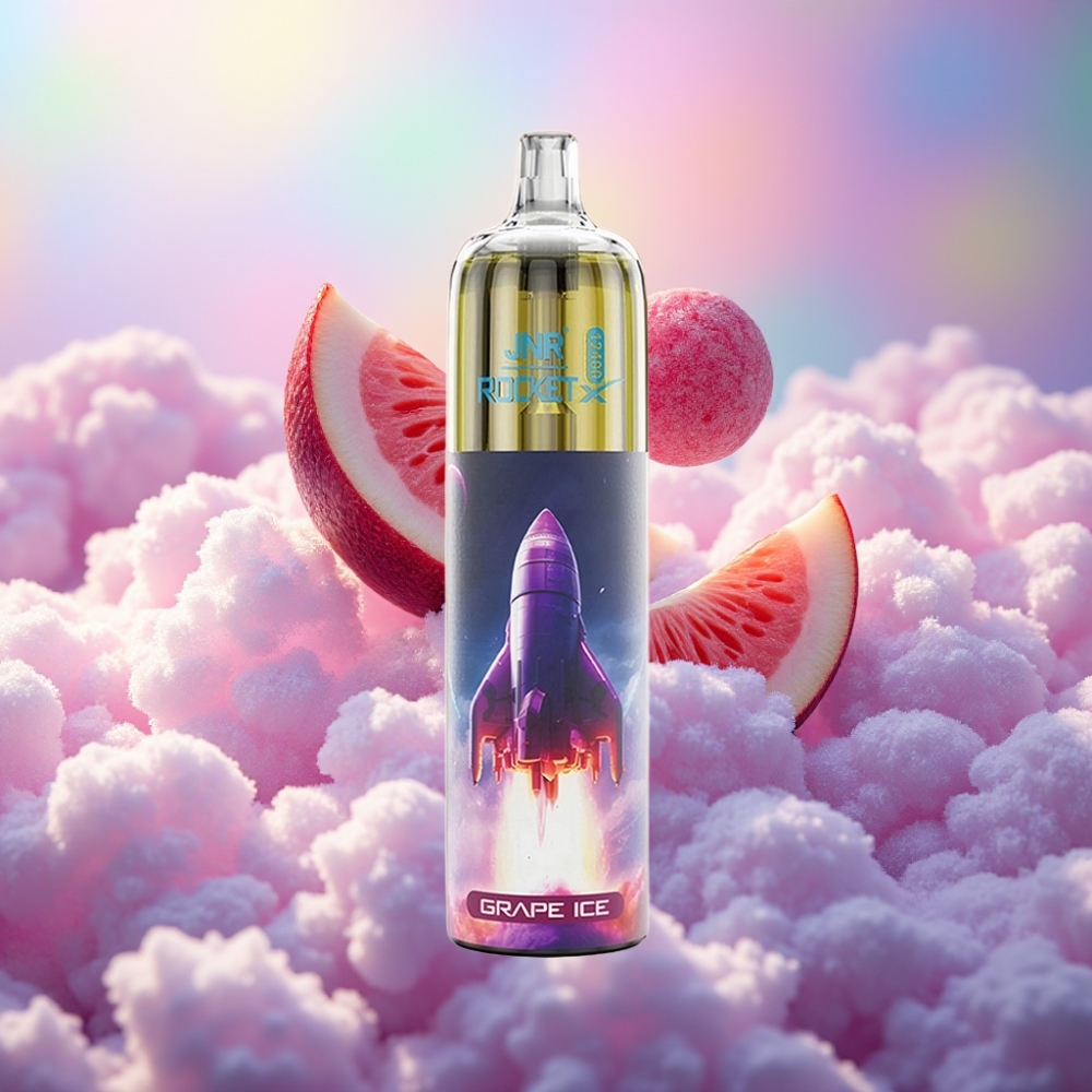 JNR Rocket-X 12400 Puffs Ühekordselt Kasutatav Vape (RGB, 850mAh, 25ml) Viinamarja Jää