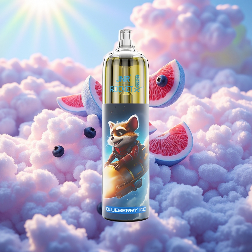 JNR Rocket-X 12400 Soodustusdisainiga Ühekordne Vape (Mustika-Jää)