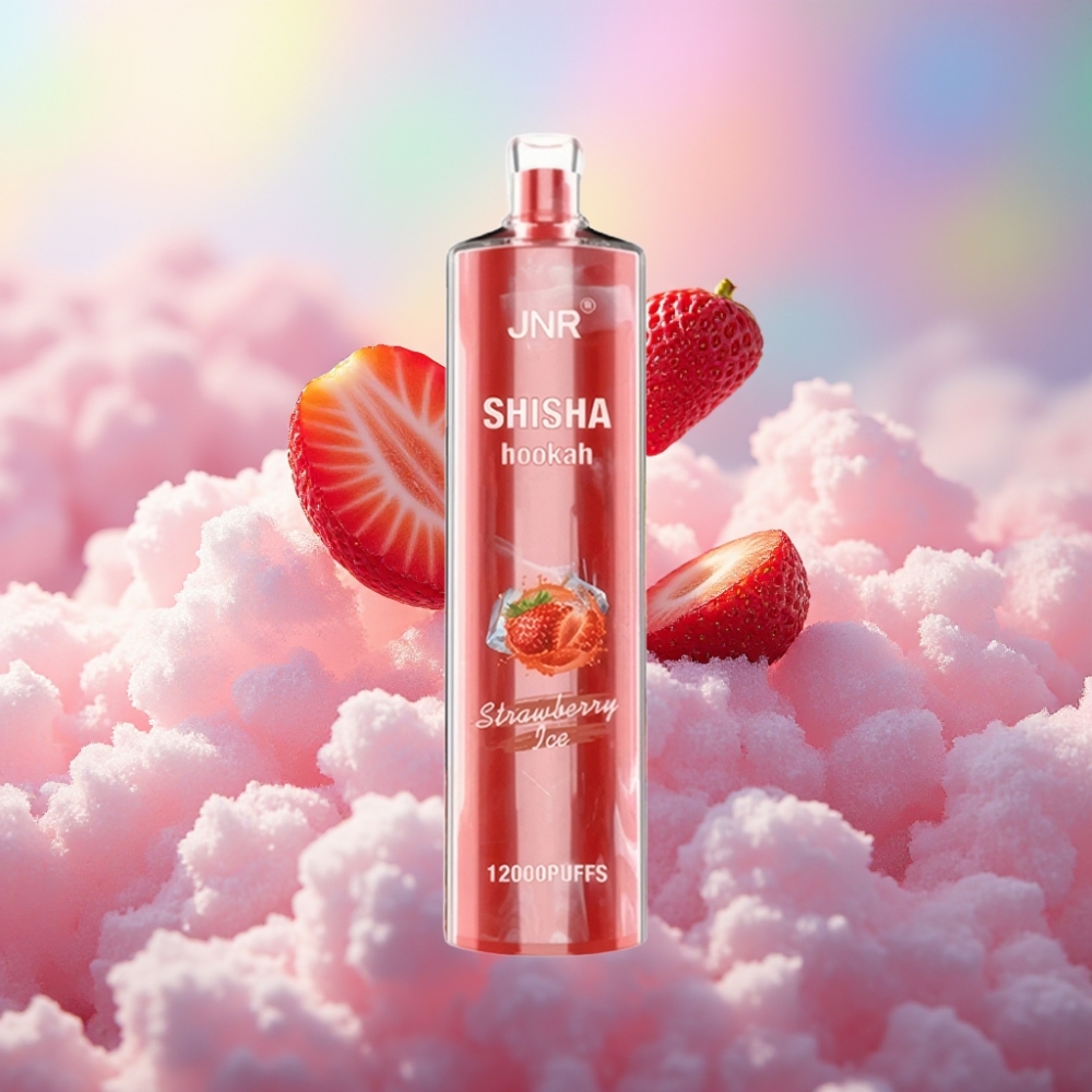 JNR Shisha Hookah 12000 Puffs Disposabelne Vape Maasika Jää