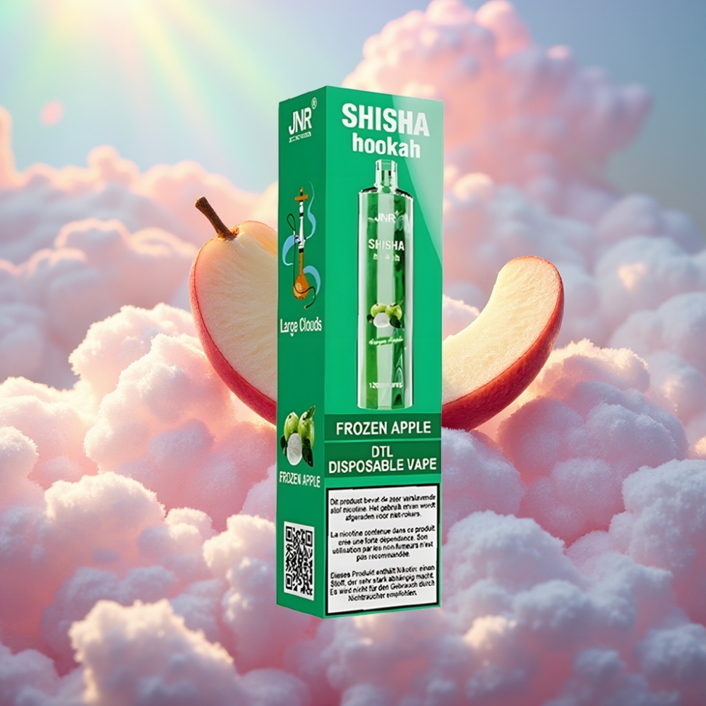 JNR Shisha Hookah 12000 Puffs Külmutatud Õun Ühekordselt Kasutatav Vape (750mAh, 24ml, 0.6 Ohm)