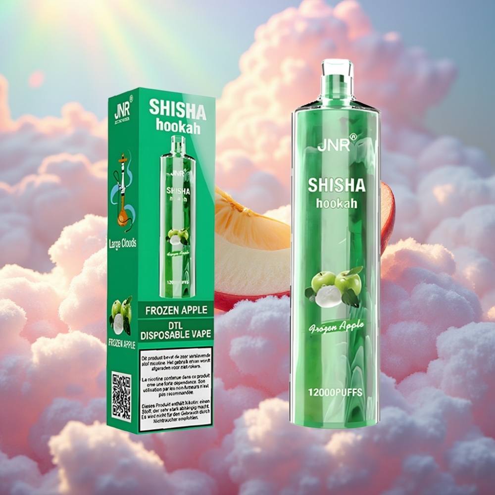 JNR Shisha Hookah 12000 Puffs Külmutatud Õun Ühekordselt Kasutatav Vape (750mAh, 24ml, 0.6 Ohm)