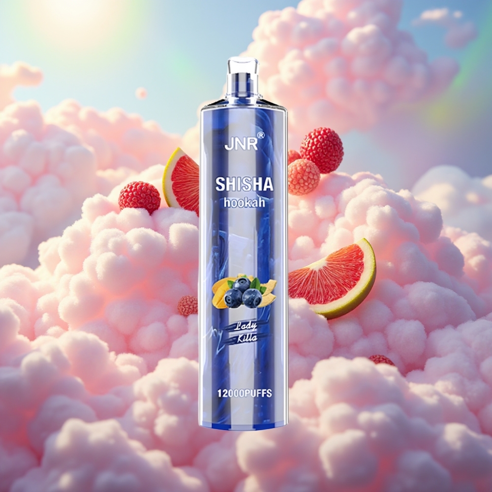 JNR Shisha Hookah 12000 Puffs Ühekordselt Kasutatav Vape Lady Killa – 750mAh, 24ml, 0,6 Ohm Mesh Mähis