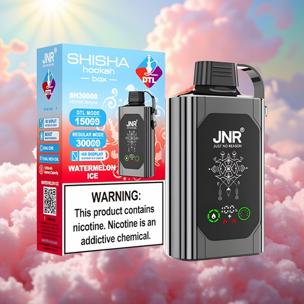 JNR Shisha Hookah Box 20500 Puffs Disposabel Vape Arbuusi Jää