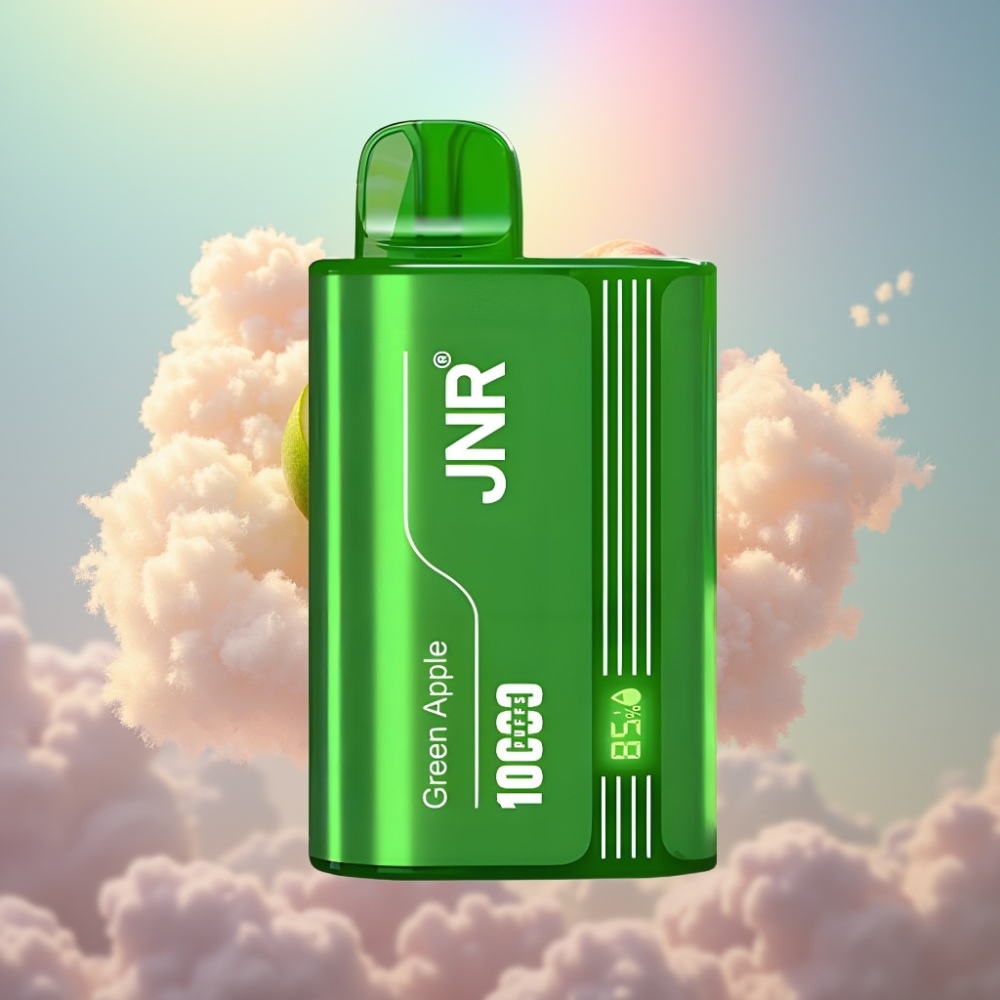 JNR Tank 10000 Puffs Ühekordne Vape (Roheline Õun, Virsik, Pirn) - Reguleeritav õhuvool, Digitaalne ekraan, 20ml e-vedelik