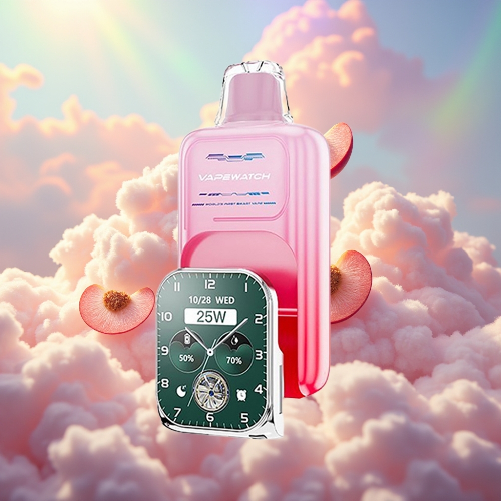 JNR VapeWatch 30000 Sõnge Tavarežiim - 30 000 sõnge Impulssrežiim - 18 000 sõnge Aku maht - 1000mAh E-vedeliku maht - 19mL Nikotiinisisaldus - 5%