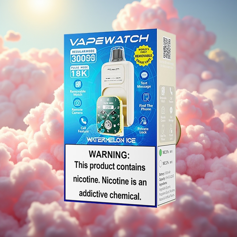 JNR VapeWatch 30000 Tikku Dual Mesh Coil 19mL Vesimelonijää