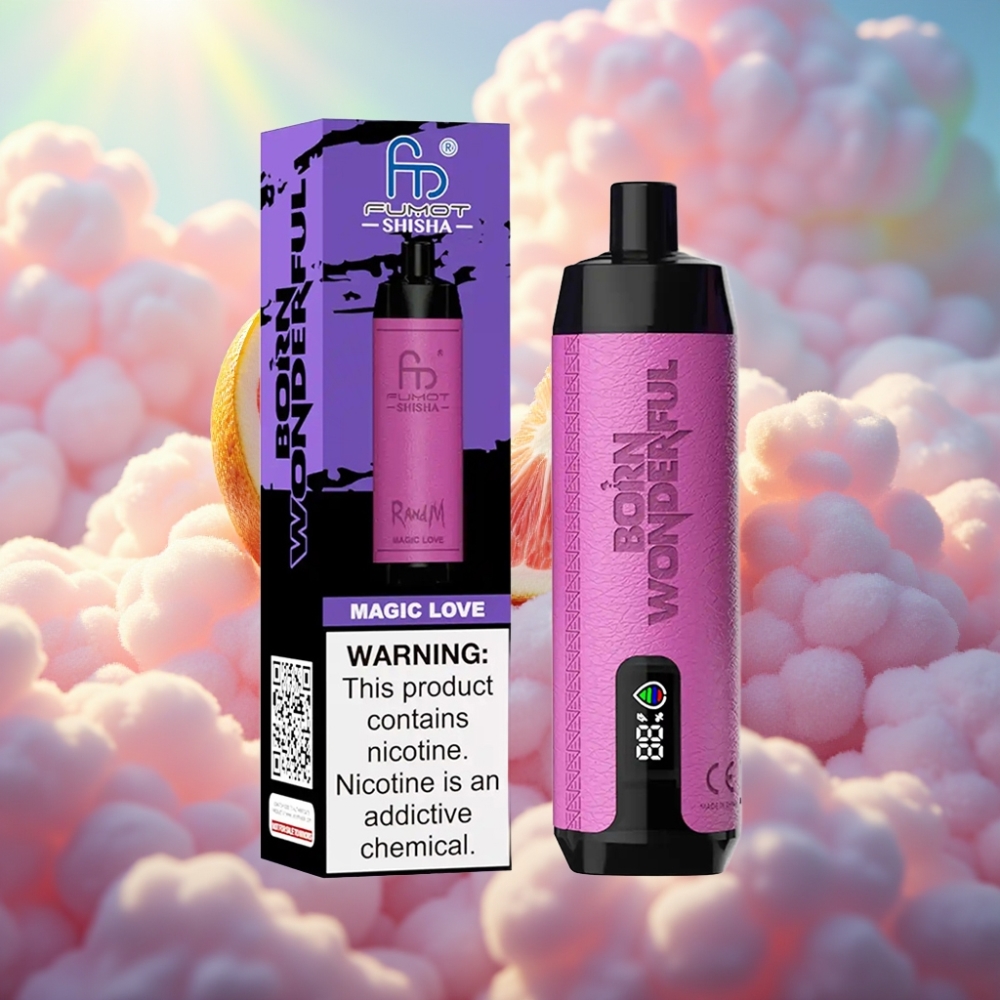 RandM Fumot Shisha 10000 Puffs Ühekordselt Kasutatav Vape Maagiline Armastus