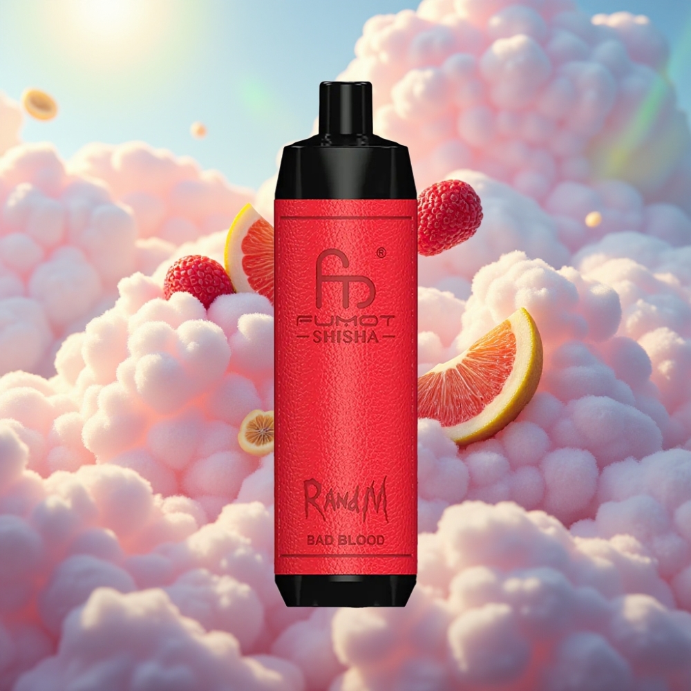 RandM Fumot Shisha 10000 Sissehinge Ühekordne Vape LED-indikaator, 18ml e-vedelik, Tüüp-C Pesa