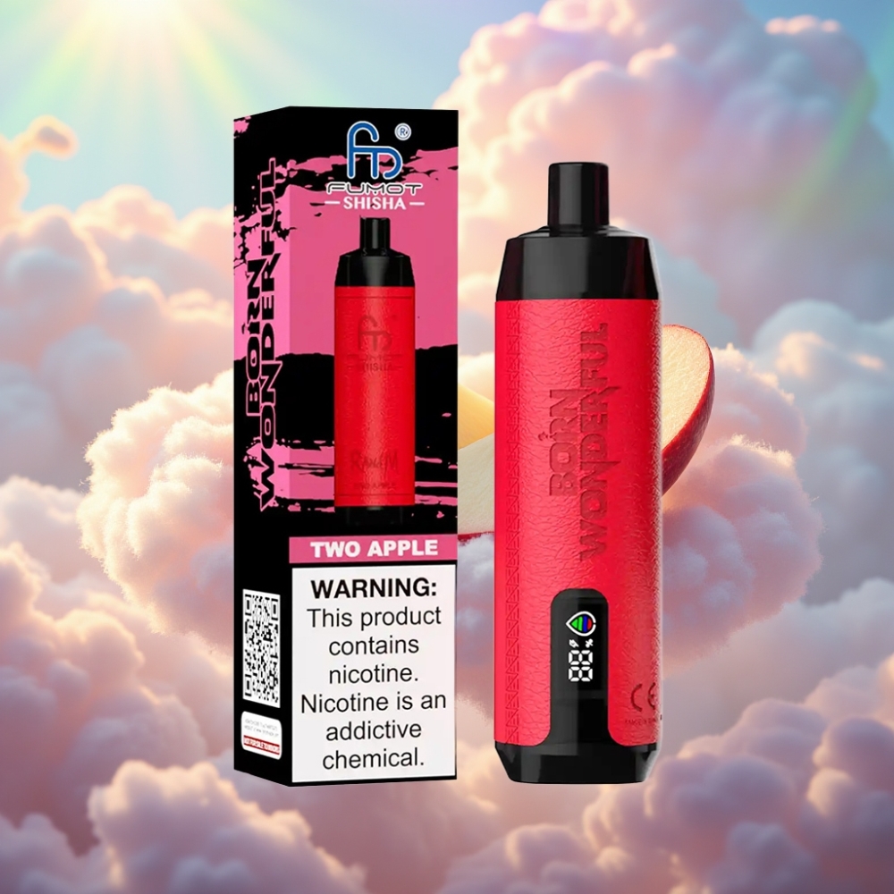RandM Fumot Shisha 10000 Tambi Ühekordne Vape (Kaks Õuna)