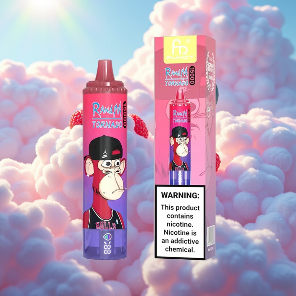 RandM Fumot Tornado 15000 Puffs (25ml, 850mAh, Mesh Coil) Sinihapukas-Murakas
