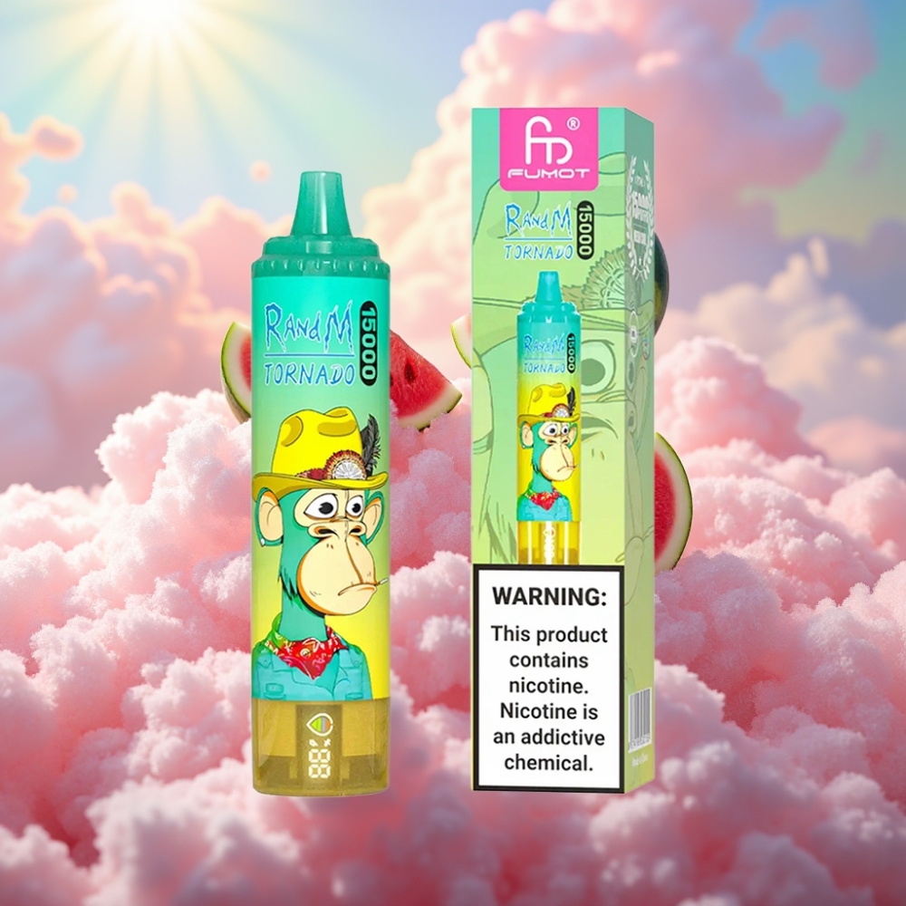 RandM Fumot Tornado 15000 Puffs Disposabel Vape Arbuusi-Jää