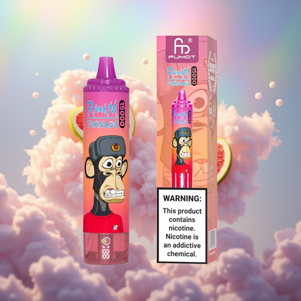 RandM Fumot Tornado 15000 Puffs Disposabel Vape Draakonipuu (LCD, 25ml, 850mAh, Type-C)