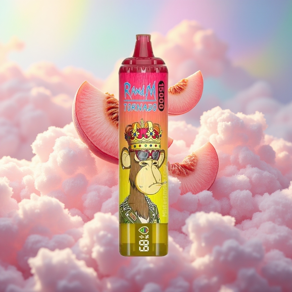 RandM Fumot Tornado 15000 Puffs Disposabel Vape Jäine Virsik