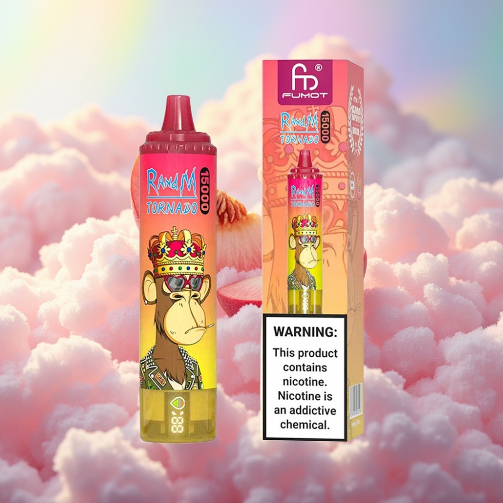 RandM Fumot Tornado 15000 Puffs Disposabelne Vape Virsikujää