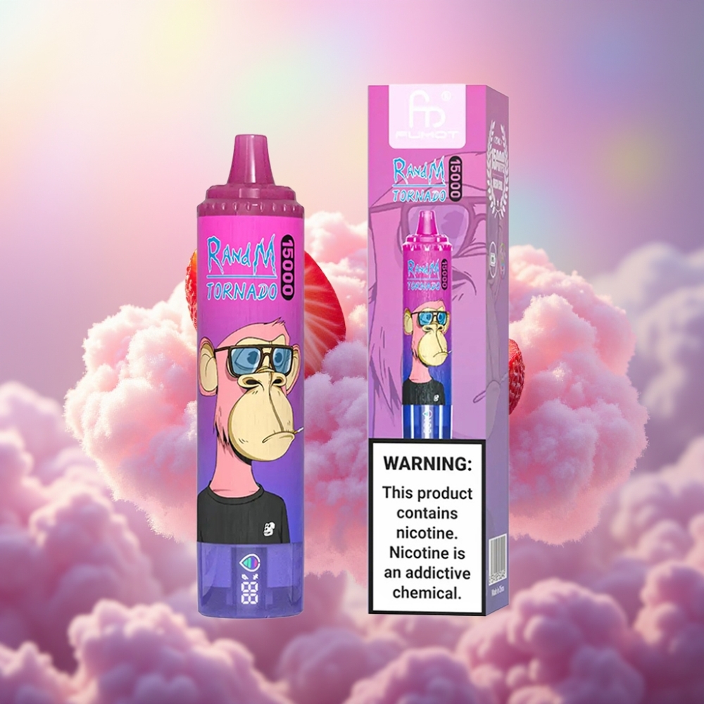RandM Fumot Tornado 15000 Puffs Emaaslik Maasikas-Viinamari