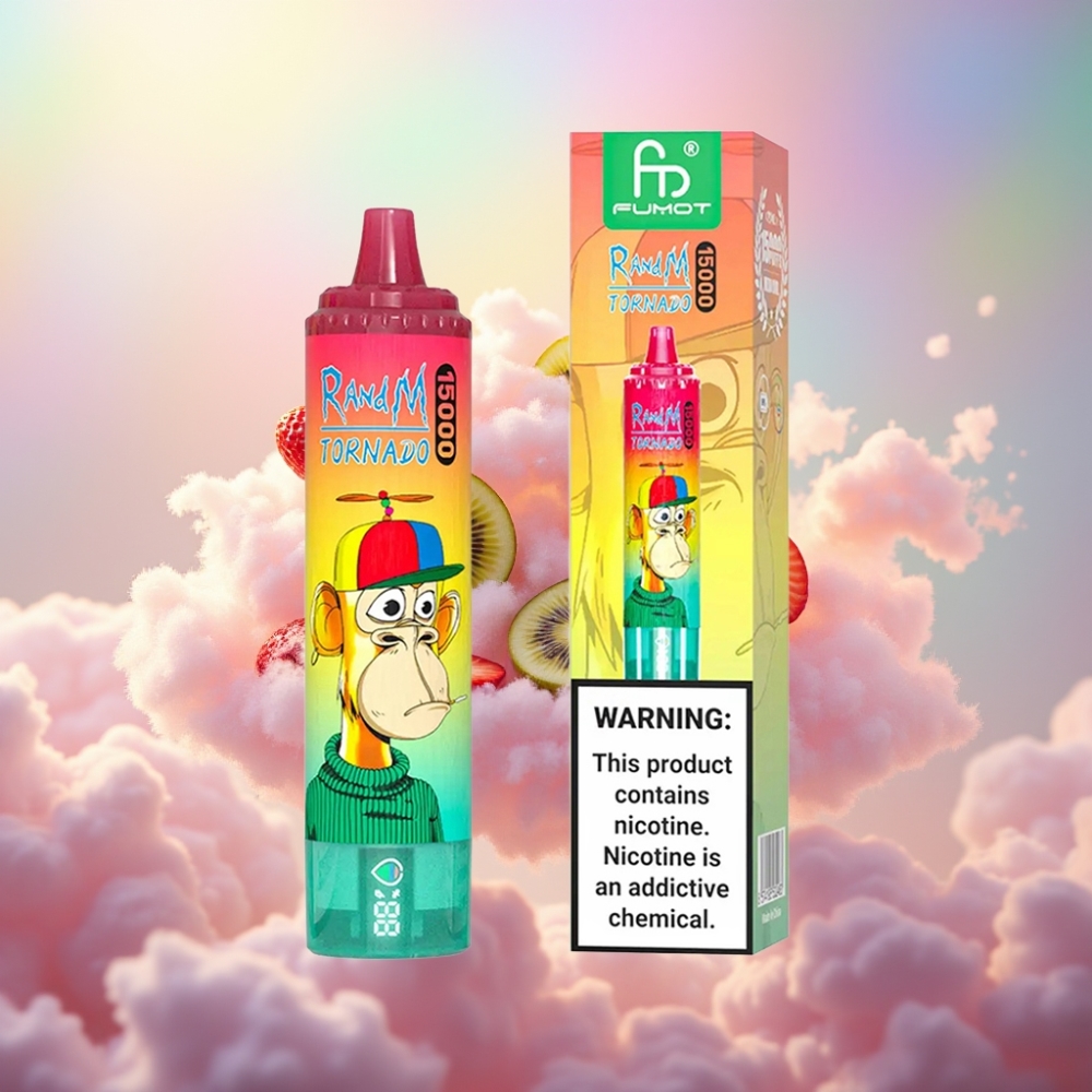 RandM Fumot Tornado 15000 Puffs Maasika-Kiivi