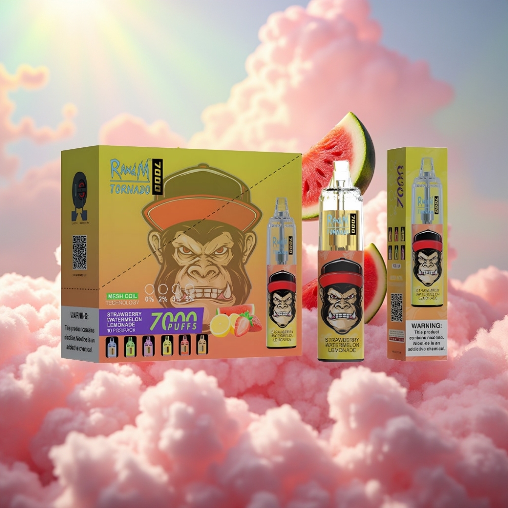 Fumot Tornado 7000 Disposabel Vape Maasika-Arbuusi-Limonad