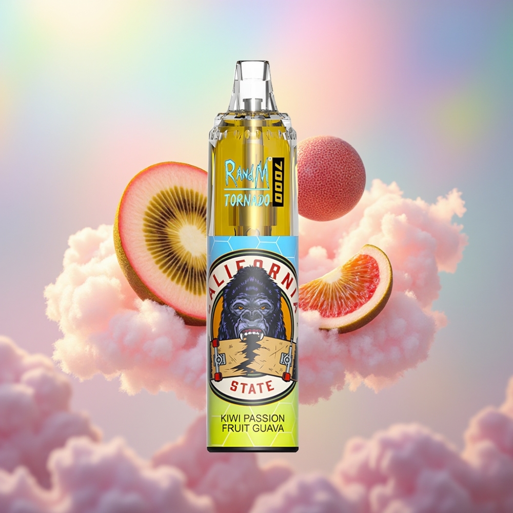 RandM Fumot Tornado 7000 Eeldistav Vape Kiivi-Marakuaja-Guava
