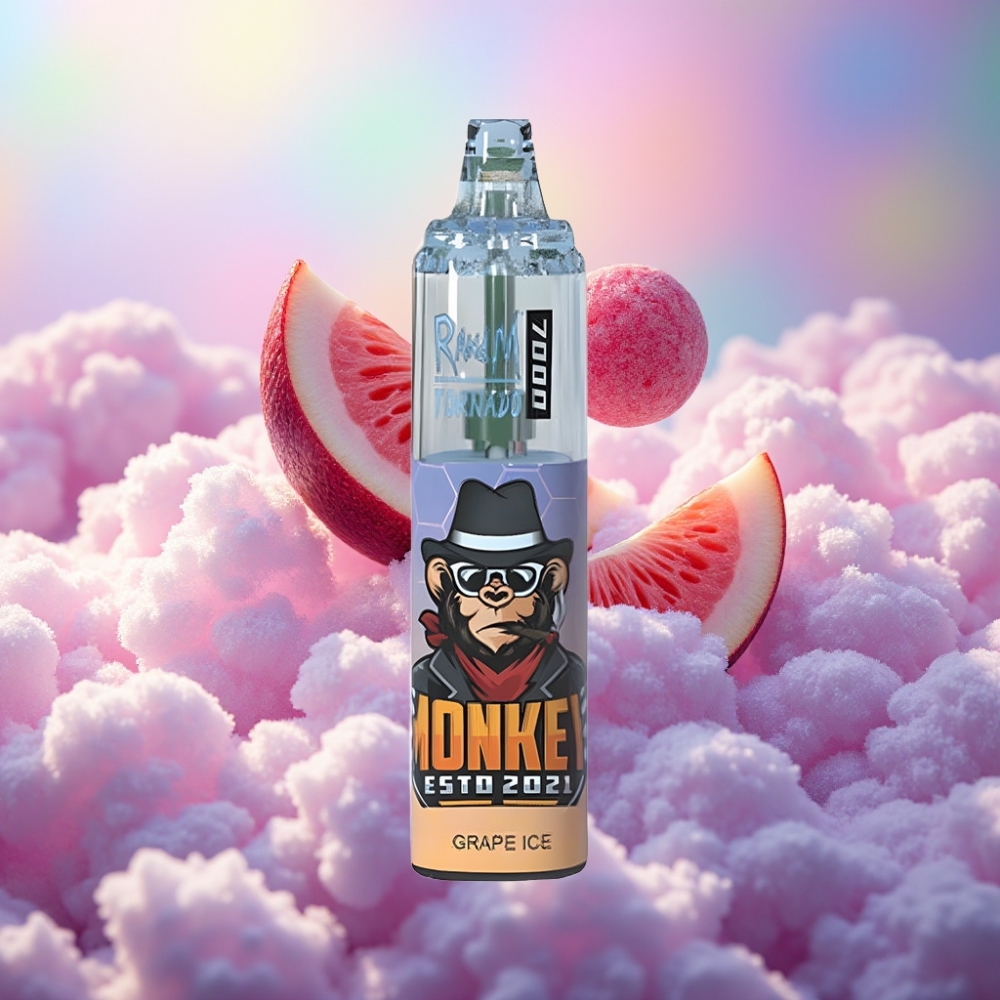 RandM Fumot Tornado 7000 Piibu Disposabel Vape Viinamäe-Jää