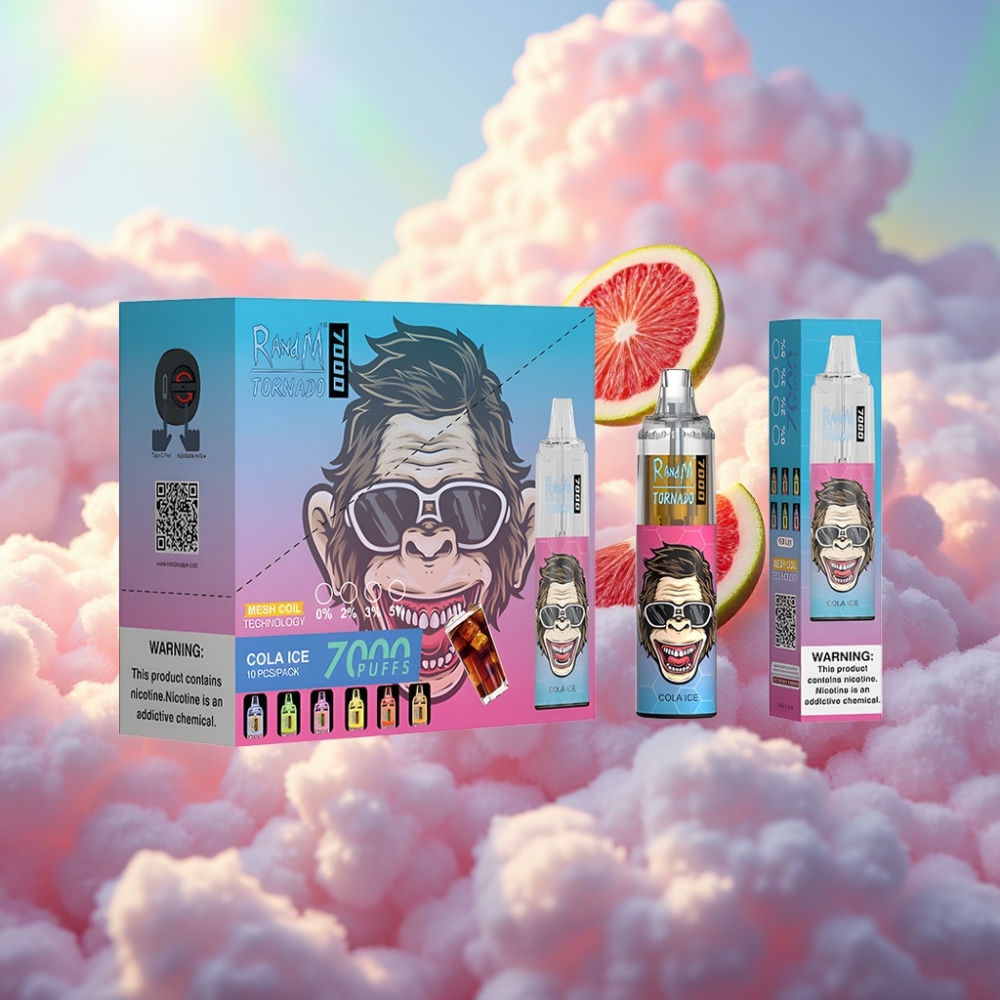 RandM Fumot Tornado 7000 Puffs Disposabel Vape Koola Jää