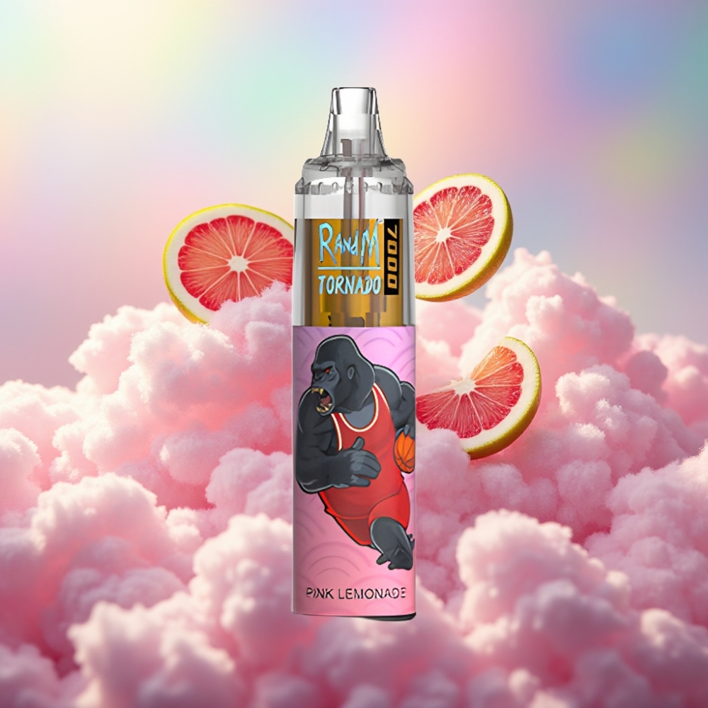 RandM Fumot Tornado 7000 Puhangdisainiline Vape Roosa Sidrunimahl